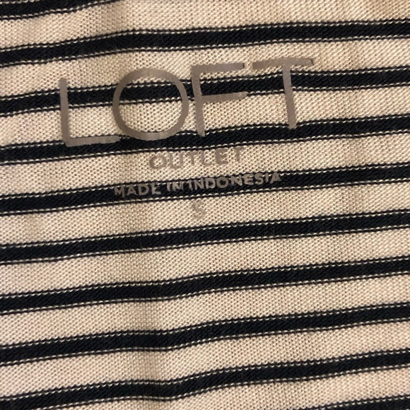 LOFT OUTLET striped tee with bell sleeves - Picture 4 of 5